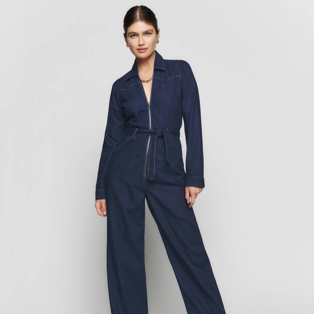 Reformation Denim Jumpsuit